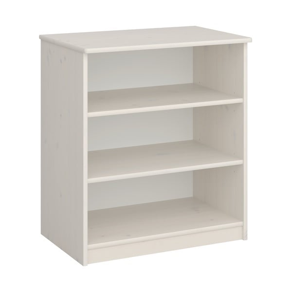 Balts bērnu grāmatu plaukts no priedes koka 64x72 cm Memphis – Tvilum-image-1