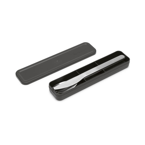 Sudraba krāsas nerūsējošā tērauda ceļojumu galda piederumi (3 gab.) Make & Take – Brabantia-image-2