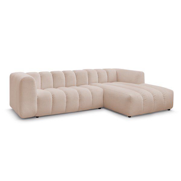 Bēšs stūra dīvāns (ar labo stūri/ar zvilni) Talia – Bobochic Paris-image-3