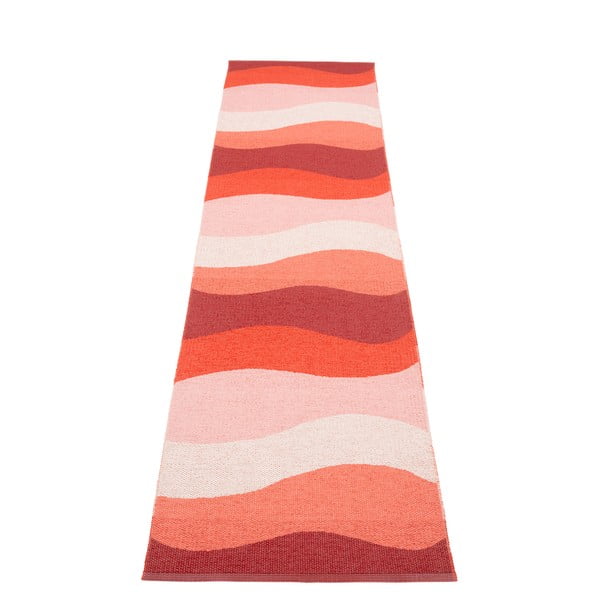 Sarkans iekštelpu un āra celiņa paklājs 70x300 cm Urvi Fire – Pappelina