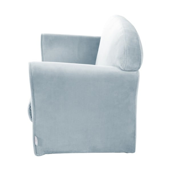 Gaiši zils samta bērnu dīvāns 78 cm Lil Sofa – Roba-image-2