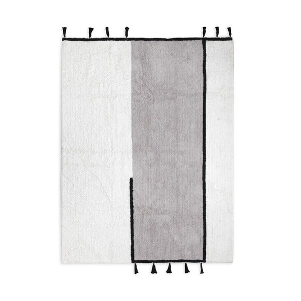 Balts/pelēks mazgājams paklājs 120x170 cm Dragor – HF Living