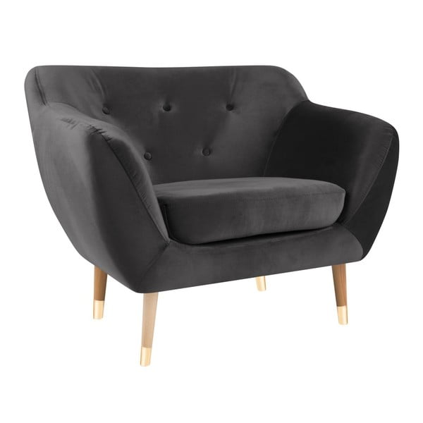 Mazzini Sofas Amelie pelēks krēsls-image-4