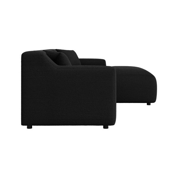 Melns velveta stūra dīvāns (ar labo stūri/ar zvilni) Martin – Ropez-image-3