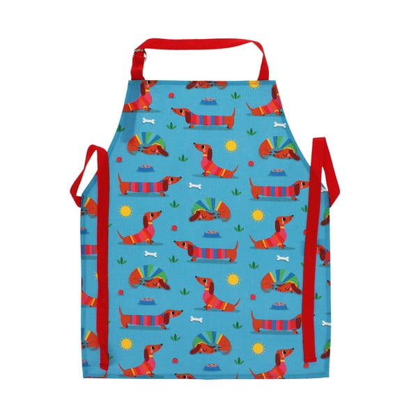 Kokvilnas bērnu priekšauts Sunny Sausage Dog – Rex London