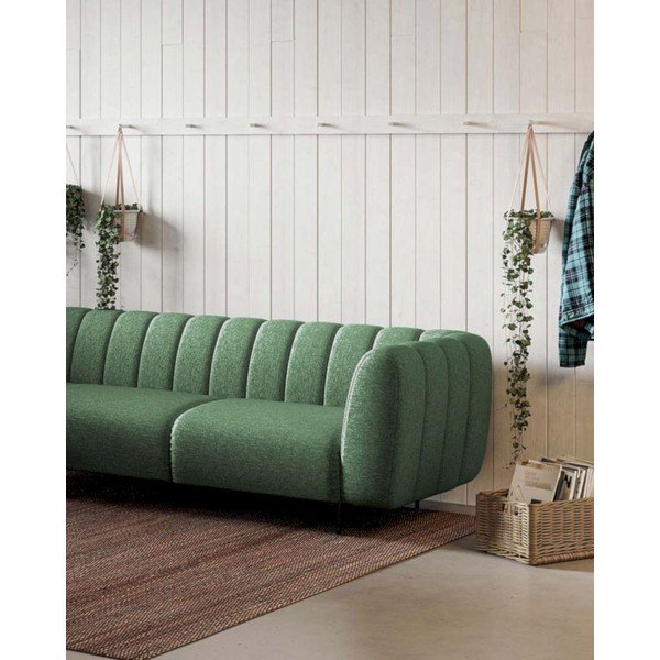 Tumši zaļš stūra dīvāns (ar kreiso stūri/L veida) Shel – Ghado-image-3