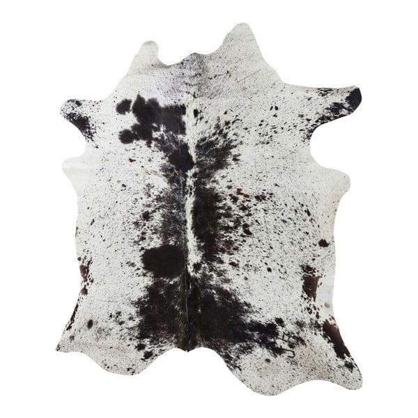 Balts un brūns govs ādas paklājs Kare Design Hide, 190 x 150 cm