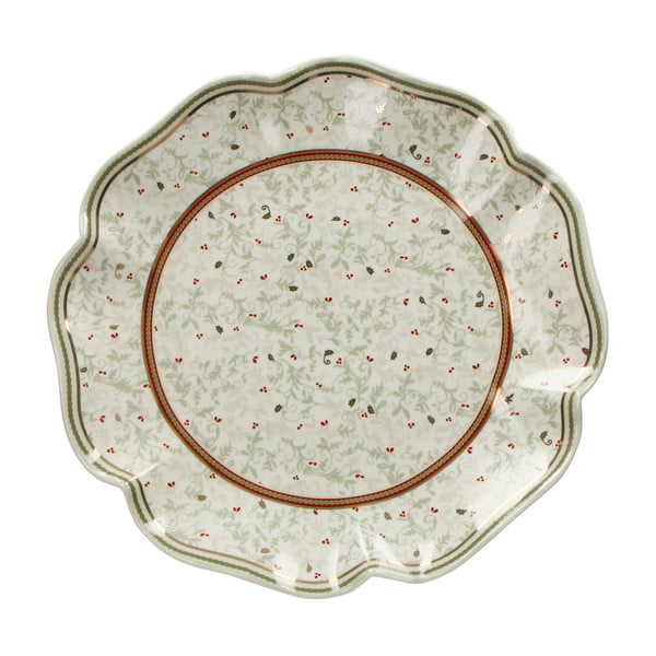 Porcelāna šķīvis ar Ziemassvētku motīvu Brandani Piatto, ⌀ 31 cm