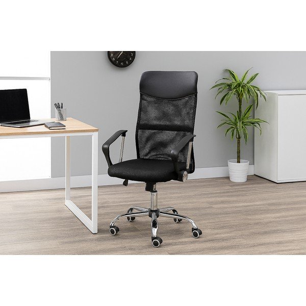 Melns polsterēts biroja krēsls Arco – Bonami Essentials-image-1