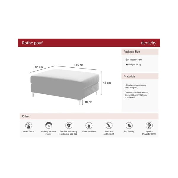 Tumši zils samta soliņš kājam Devichy Rothe-image-4