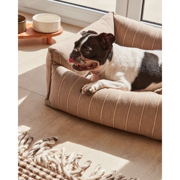 Brūna suņu gulta 60x60 cm Toby – Kave Home-image-1