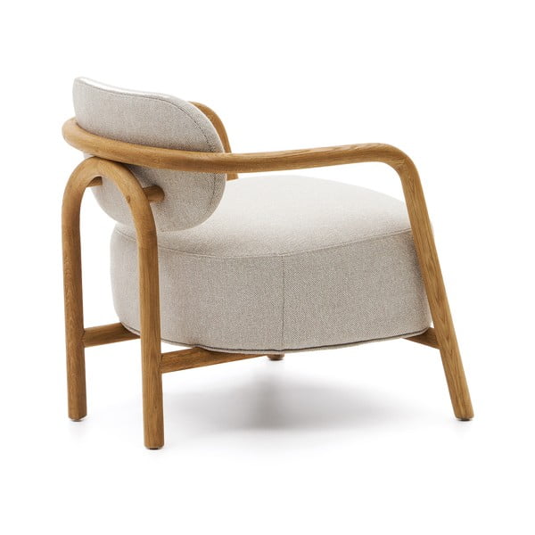 Bēšs atpūtas krēsls Melqui – Kave Home-image-3