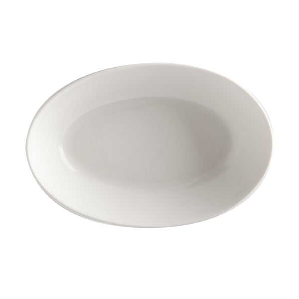 Balts porcelāna dziļais šķīvis Maxwell & Williams Basic, 20 x 14 cm