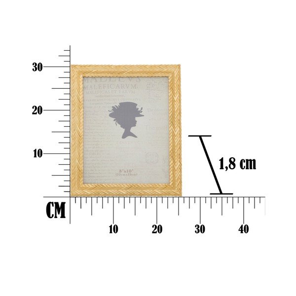 Dzeltens fotorāmis sveķu rāmī Mauro Ferretti Stick Glam, 25,3 x 30,5 cm-image-4