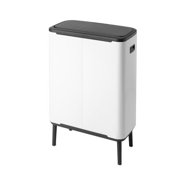 Balta ar pieskārienu atverama tērauda atkritumu tvertne 60 l Bo Touch Bin Hi – Brabantia-image-2