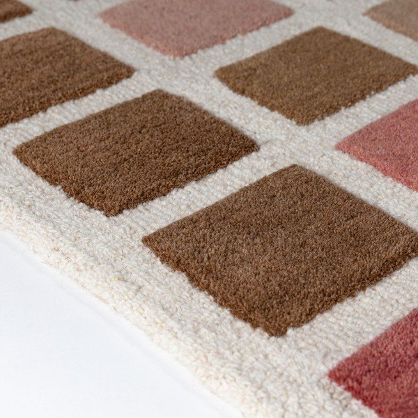 Rozā ar rokām darināts vilnas paklājs 160x230 cm Renga Wool – Flair Rugs-image-2