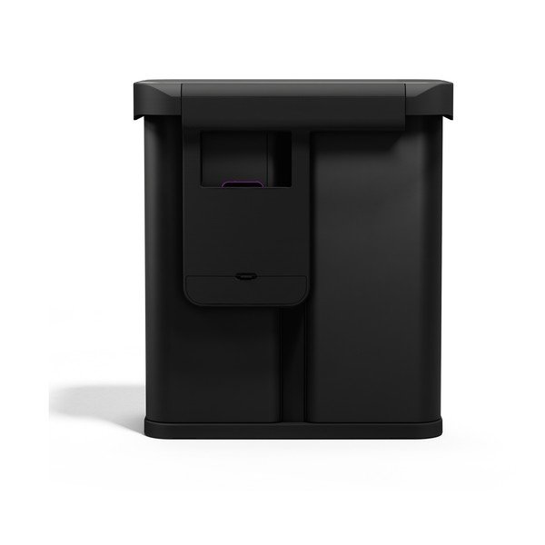 Melna atkritumu šķirošanas/bezkontakta tērauda atkritumu tvertne 34+24 l Dual Sensor – simplehuman-image-3