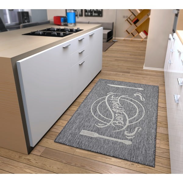 Pelēkbēšs paklājs 92x150 cm Cucina – Hanse Home-image-1