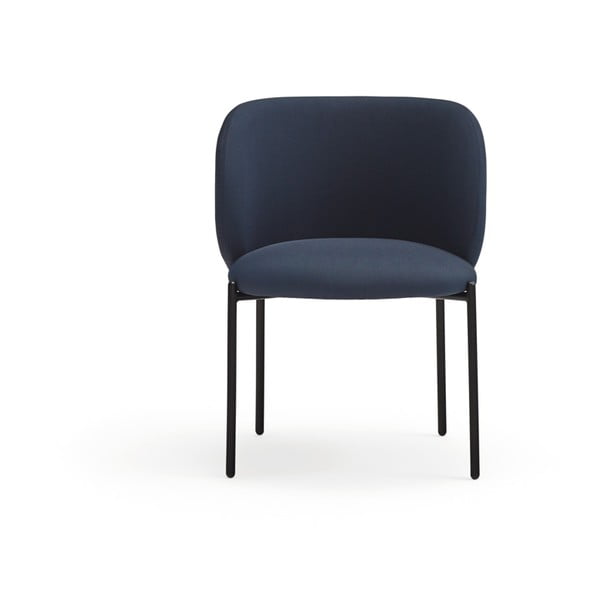 Tumši zili polsterēti ēdamistabas krēsli (2 gab.) Mogi – Teulat-image-1