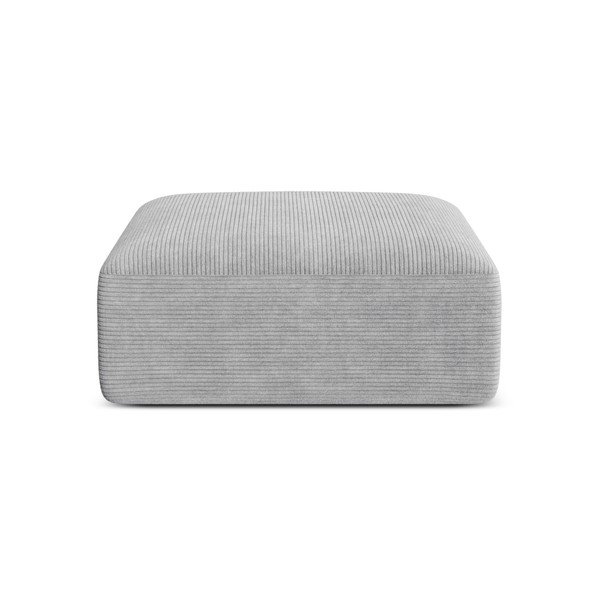 Gaiši pelēks velveta kāju soliņš Campi – Cosmopolitan Design-image-1