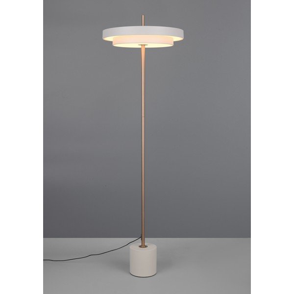 Ziloņkaula krāsas LED stāvlampa ar regulējamu spilgtumu (augstums 138 cm) Keaton – Trio-image-1