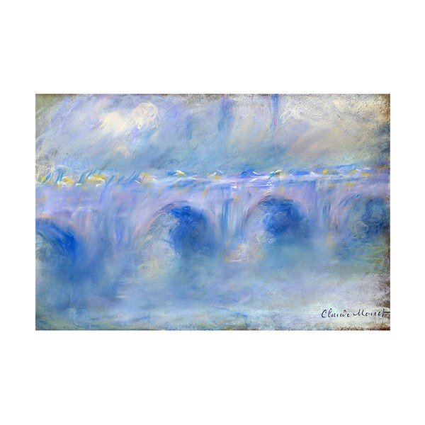 Klods Monē - Vaterlo tilts, 60x40 cm