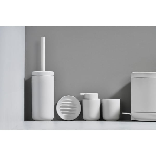 Gaiši pelēks keramikas ziepju dozators Zone Soft Grey, 250 ml-image-4