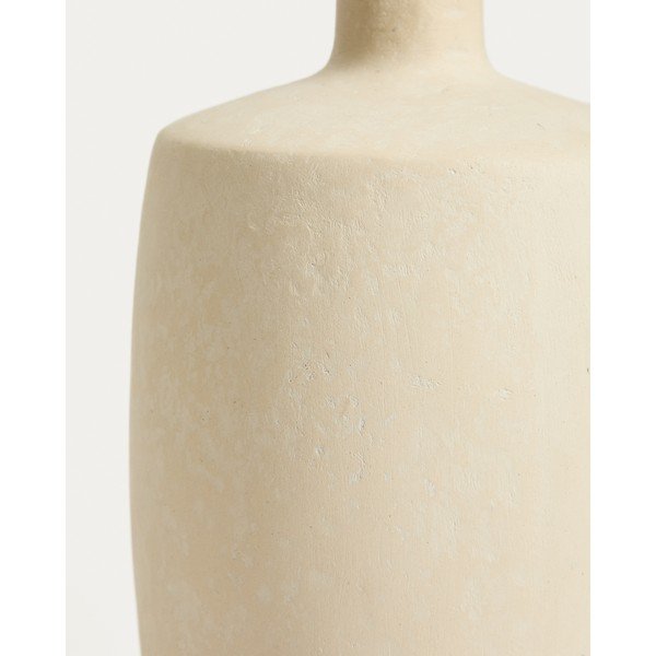Krēmkrāsas vāze no papjēmašē (augstums 26 cm) Mireni – Kave Home-image-2