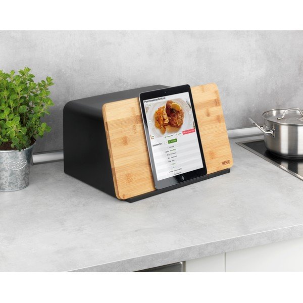 Melns maizes trauks ar bambusa dēlīti Wenko Kubo-image-2