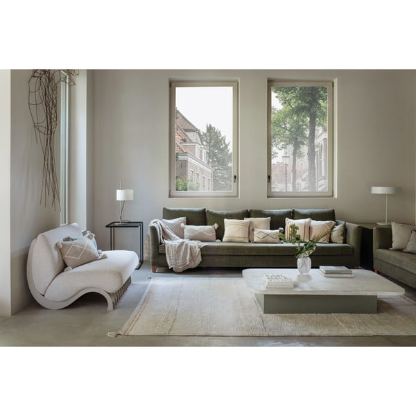 Krēmkrāsas mazgājams/ar rokām darināts kokvilnas paklājs 170x240 cm Bloom Natural – Lorena Canals-image-4