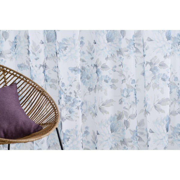 Balts/zils dienas aizkars 300x260 cm Elsa – Mendola Fabrics-image-2