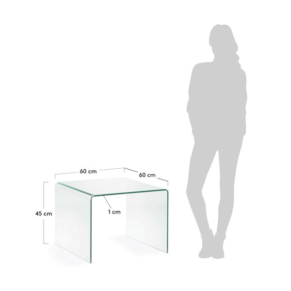 Stikla sānu galdiņš 60x60 cm Burano – Kave Home-image-3