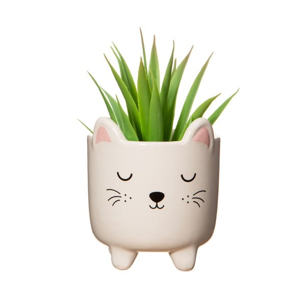 Akmens puķu pods ø 7,5 cm Cat – Sass & Belle-image-1