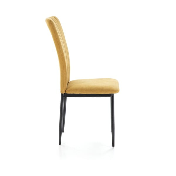 Sinepju dzelteni pusdienu krēsli (4 gab.) Holly – Marckeric-image-2
