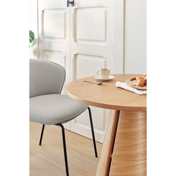 Dabīga toņa apaļš ēdamgalds ar ozolkoka imitāciju ø 65 cm Cep – Teulat-image-2