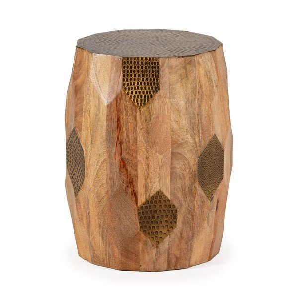 Mango masīvkoka apaļš sānu galdiņš ø 29 cm Fabia – MOME-image-1