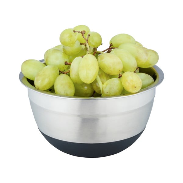 Nerūsējošā tērauda bļoda ar neslīdošu dibenu Wenko Black Outdoor Kitchen Aru, 600 ml-image-1