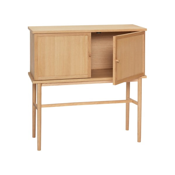 Dabīga toņa skapītis ar ozolkoka imitāciju 90x90 cm Dash – Hübsch-image-3