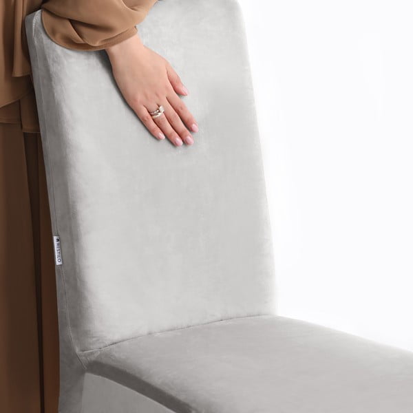 Gaiši pelēks uzvelkams pārvalks krēslam 48 cm Sento – Restilo-image-4