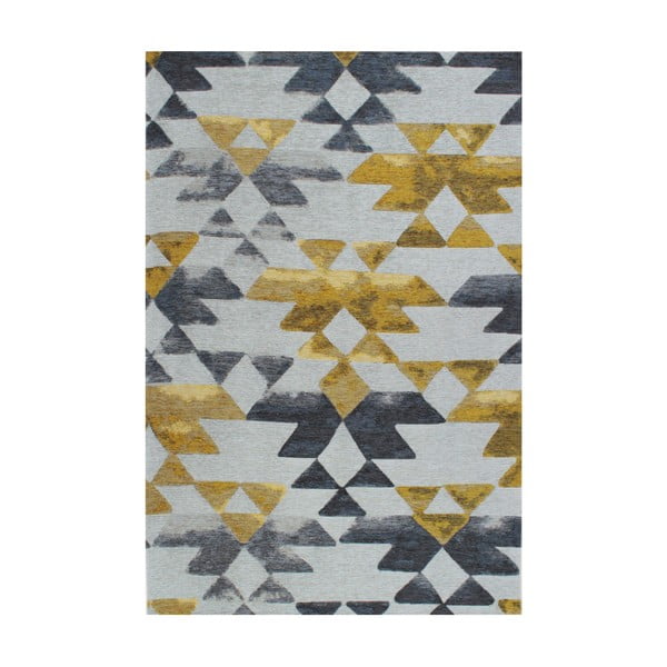 Paklājs Eko paklāji Susler Grey/Yellow, 135 x 200 cm