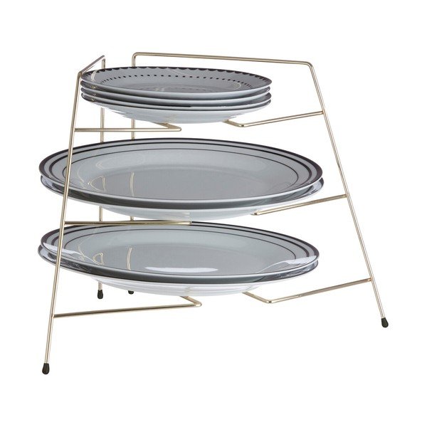 Zelta krāsas metāla papildu virtuves plaukts 37x25 cm Rowan – Premier Housewares