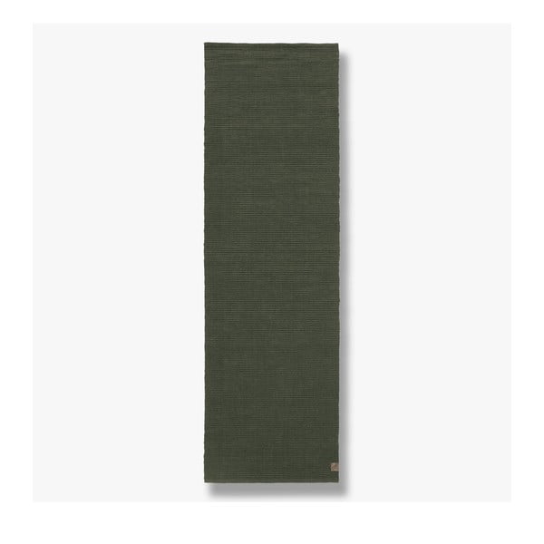 Tumši zaļš džutas paklājs 140x200 cm Ribbon – Mette Ditmer Denmark