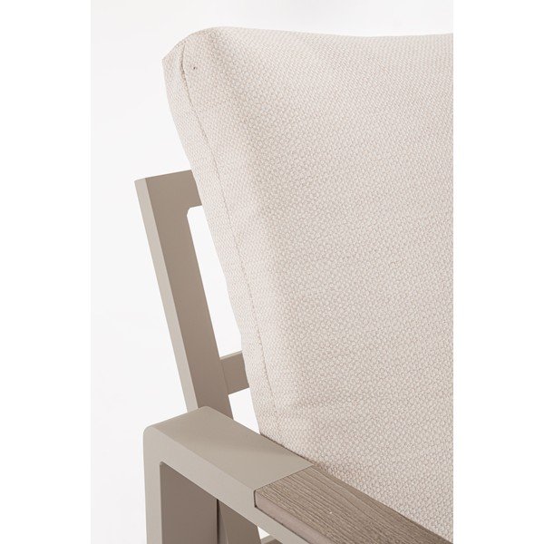 Bēšs alumīnija dārza atpūtas komplekts 5 personām Elna – Bizzotto-image-2