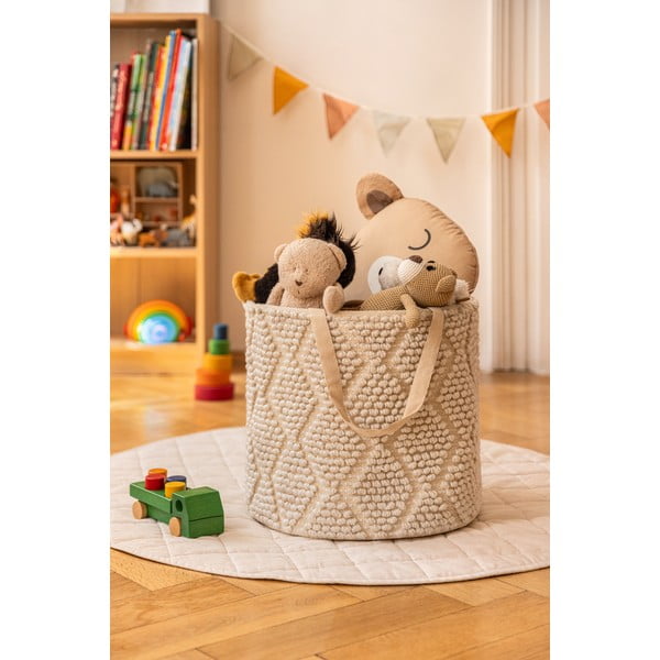 Uzglabāšanas tekstila uzglabāšanas grozs ø 40x40 cm Pearl M – Bonami Essentials-image-4