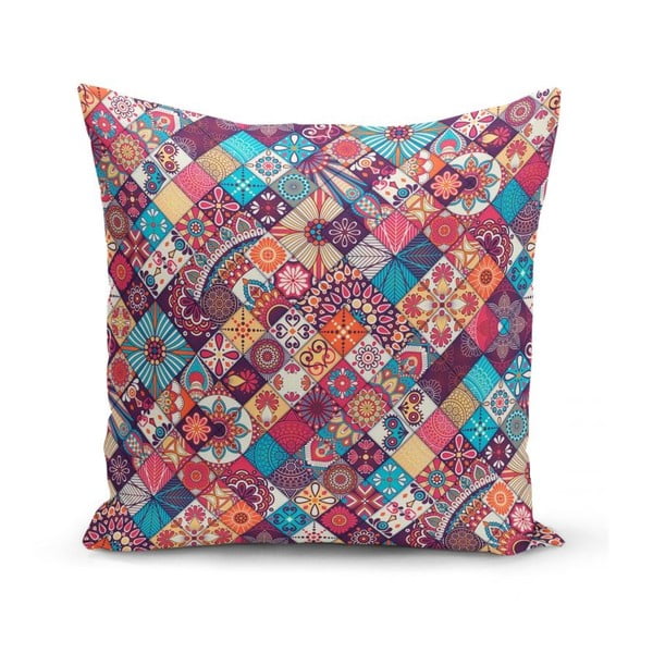 Spilvendrānas (4 gab.) 45x45 cm Mandala Tiles – Minimalist Cushion Covers-image-4