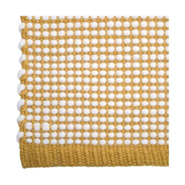 Dzeltens paklājs ar vilnu 170x110 cm Bergen – Nattiot-image-3