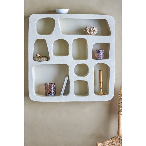 Gaiši pelēks daudzlīmeņu sienas plaukts 67 cm Antonio – Bloomingville-image-1