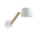 Balta/dabīga toņa bērnu sienas lampa ar metāla abažūru ø 60 cm Muse – Kave Home