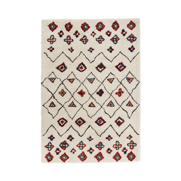 Krēmkrāsas un sarkans paklājs Mint Rugs Allure Ronno Creme, 200 x 290 cm
