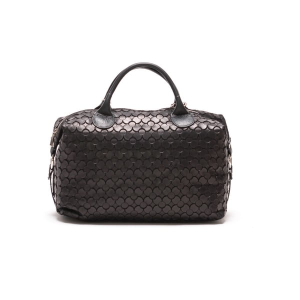 Carola ādas rokassoma, melna-image-1